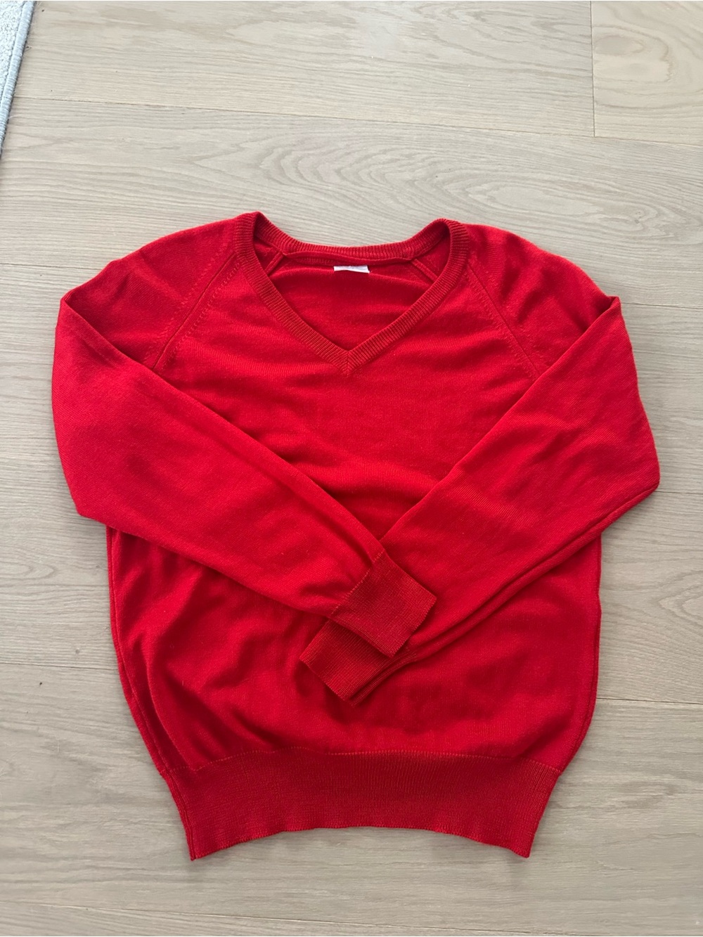 Red V-Neck Sweater